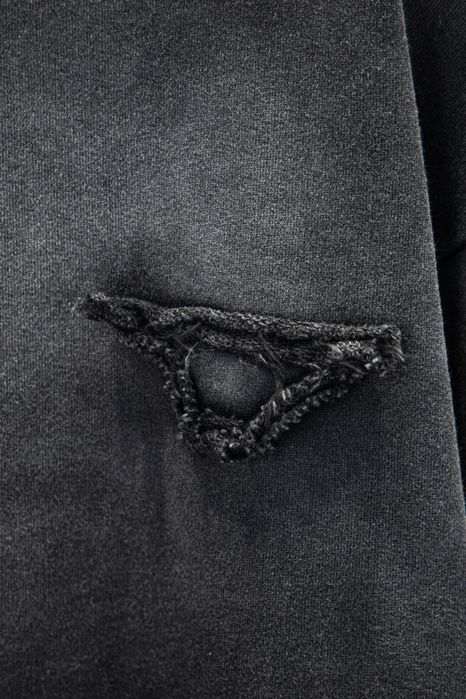 PRADA мужской свитшот черный серый вареный оригинал кофта батник