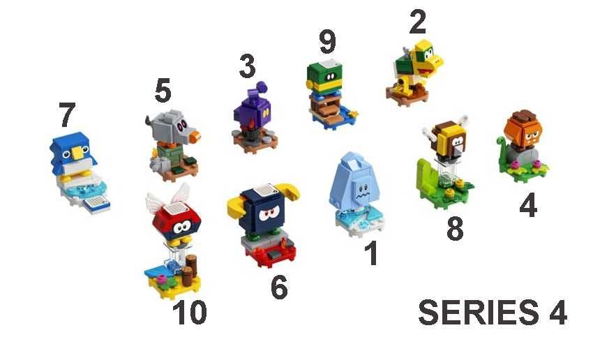 LEGO Super Mario Figuras Personagens Jogo Series 1 2 3 4 e 5 - NOVAS