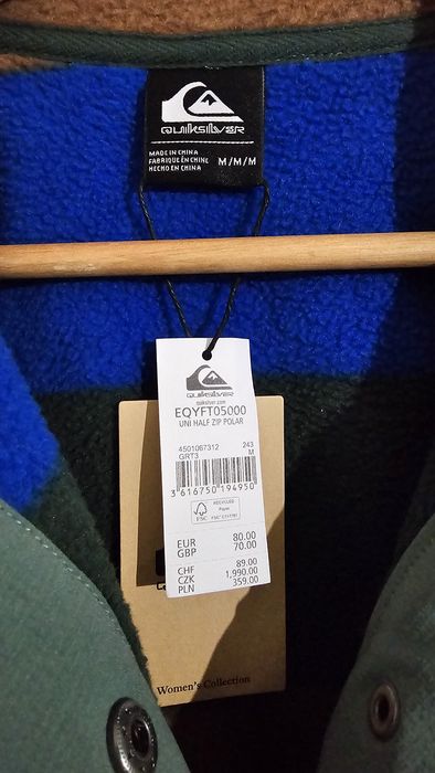 Camisola polar Quiksilver para mulher com etiqueta