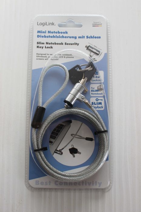 Linka zabezpieczająca LogiLink NBS009 1,8 m ultra cienka nowa