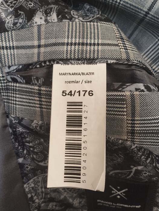 Garnitur Pako Lorente marynarka i spodnie na wzrost 182