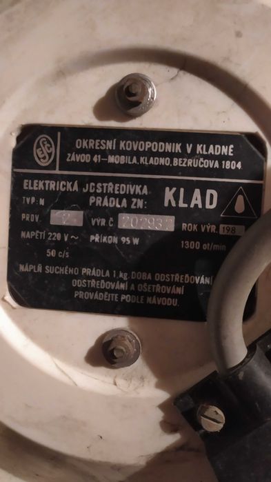 Wirówka PRL na chodzie