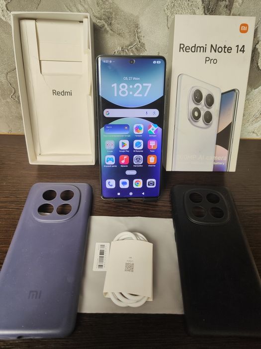 ИГРОВОЙ Xiaomi redmi note 14Pro, память 8+8-256гиг, идеал.