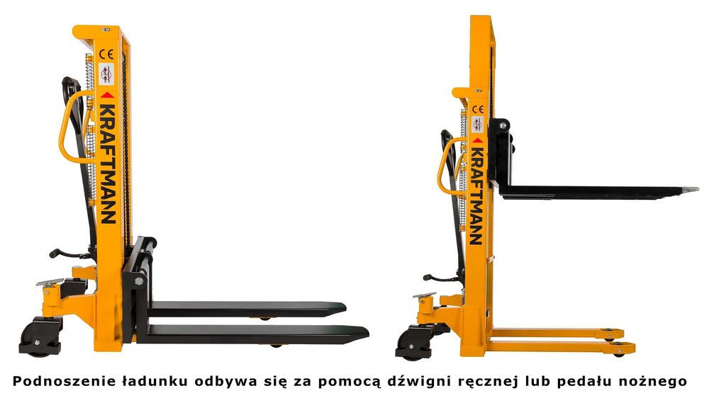 Paleciak 1t Wózek paletowy MASZTOWY SZTAPLARKA WIDLAK 200cm 1000kg