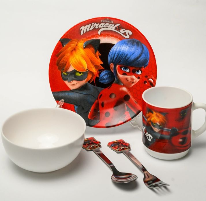Дитячий набір посуду "Леді Баг"