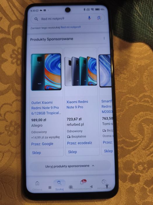 Smartfon Red mi note 9 pro