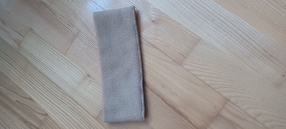 Opaska na głowę zimowa beżowa