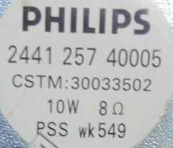 2441.. 2.57.. 40005 altifalantes  philips para  tv lcd 8 ohms 10w