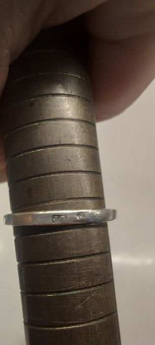 Pierścionek antyk srebro próba 800