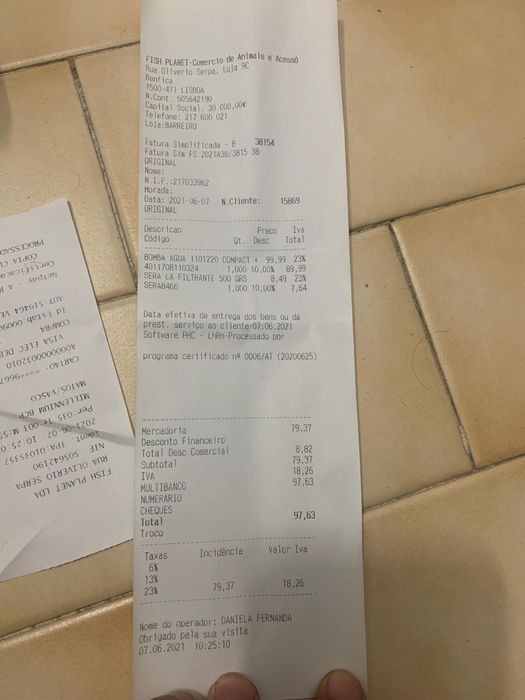 Bomba de circulação da Eheim