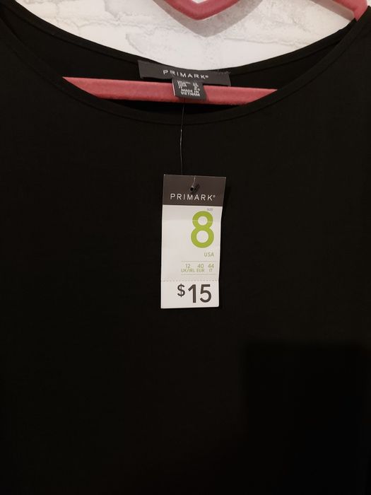 Чорна блуза туніка PRIMARK