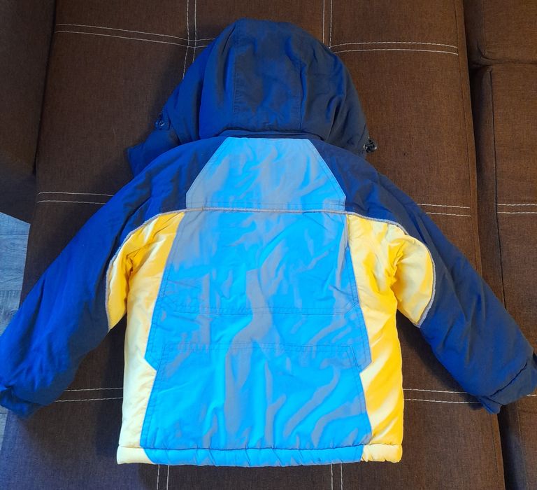 Зимняя очень тёплая на флисе детская курточка