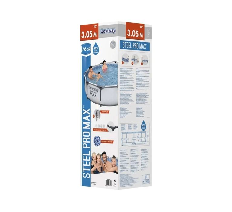 Estrutura metálica piscina 3,05x76cm