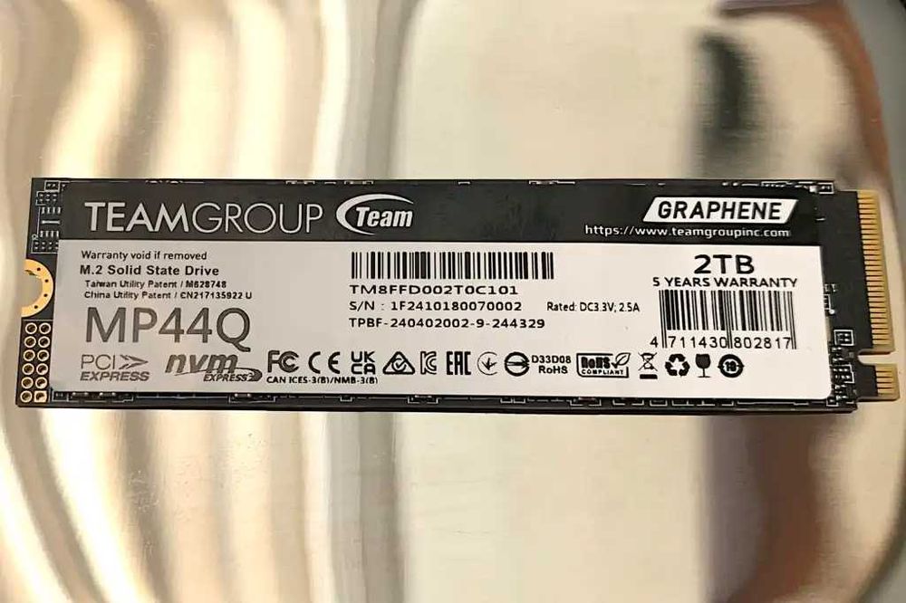 SSD TeamGroup NVME 2TB PCIe Gen 4.0