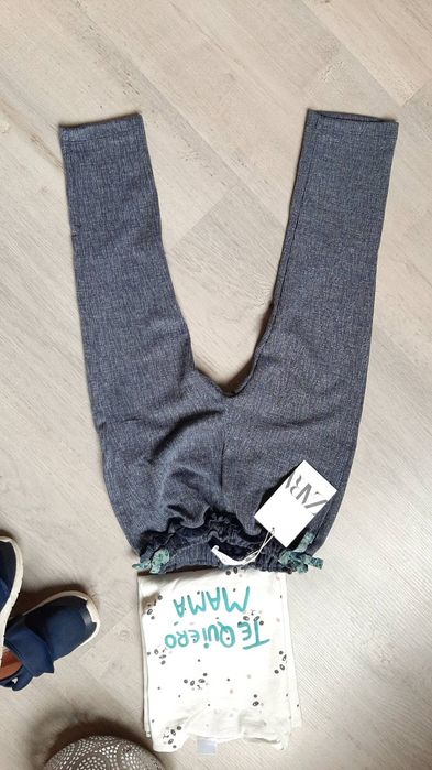 Стильні брюки с бантиками на поясе от Zara,2-3 года