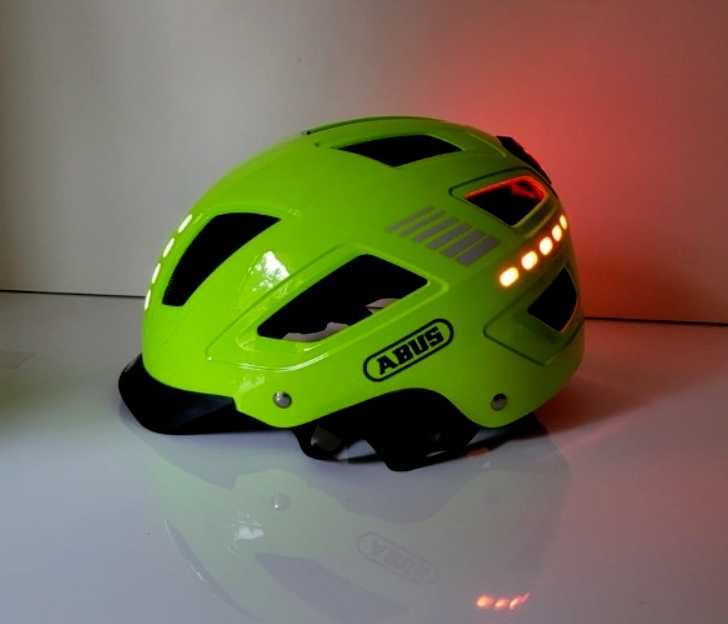 Kask rowerowy ABUS HYBAN 2.0 ZE ŚWIATŁEM LED rozm L 56-61cm