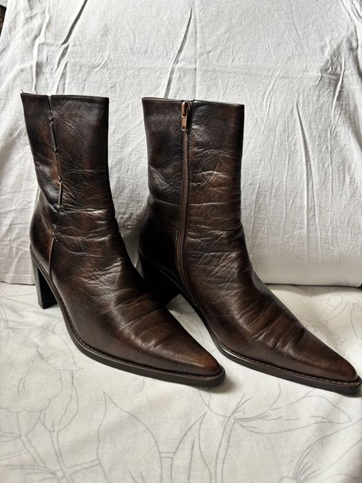 Італійські Зимові Жіночі Черевики Із Натуральної Шкіри