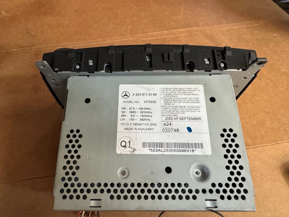 Radio Original Mercedes W203 C200 C220 C270 A20387.05089