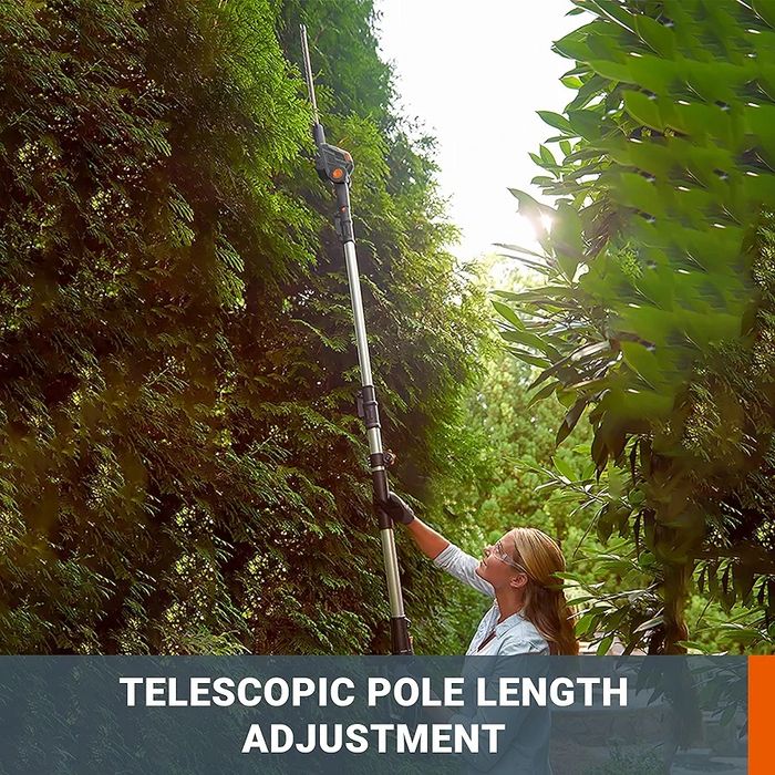 Akumulatorowe Teleskopowe nożyce do żywopłotu