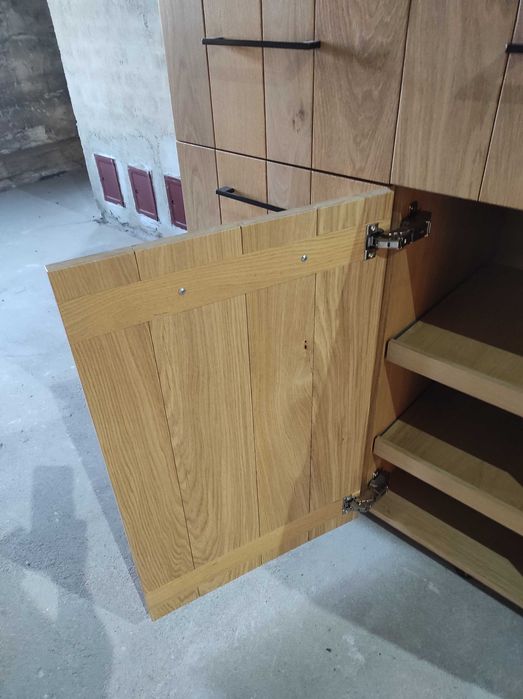 Komoda dębowa, duża, nowoczesna, styl skandynawski