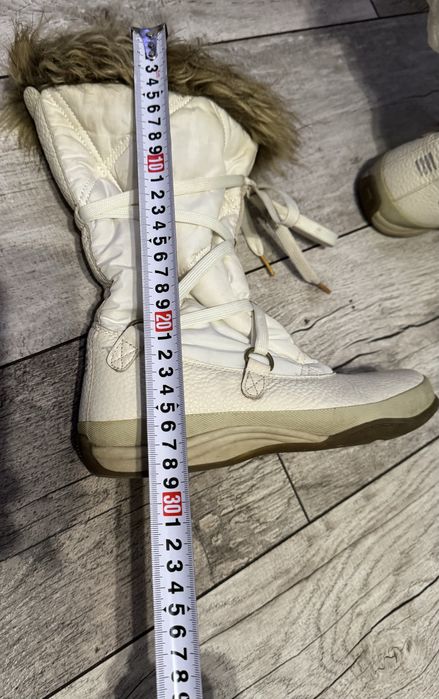 Buty śniegowce białe