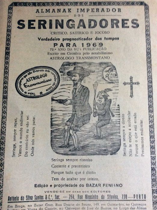 Almanak imperador dos Seringad. Critico, satirico, jocoso... para 1969