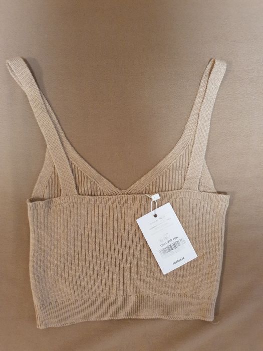Топ в рубчик трикотажний must have S zara