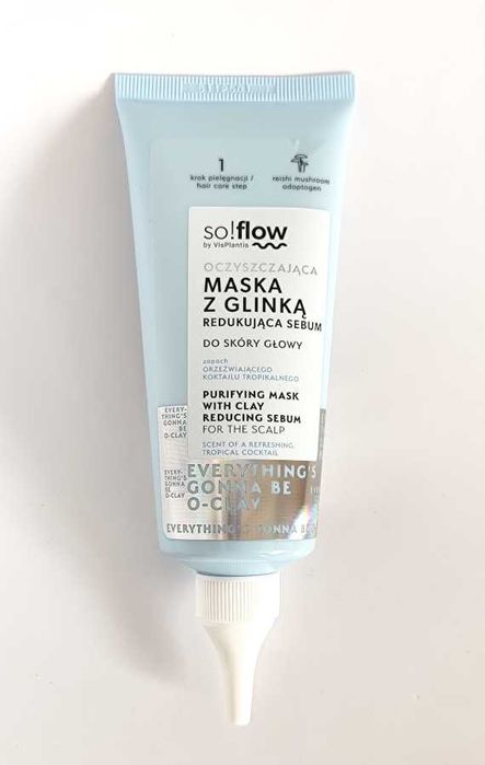 Maska z glinką redukująca sebum do skóry głowy so!flow VisPlantis