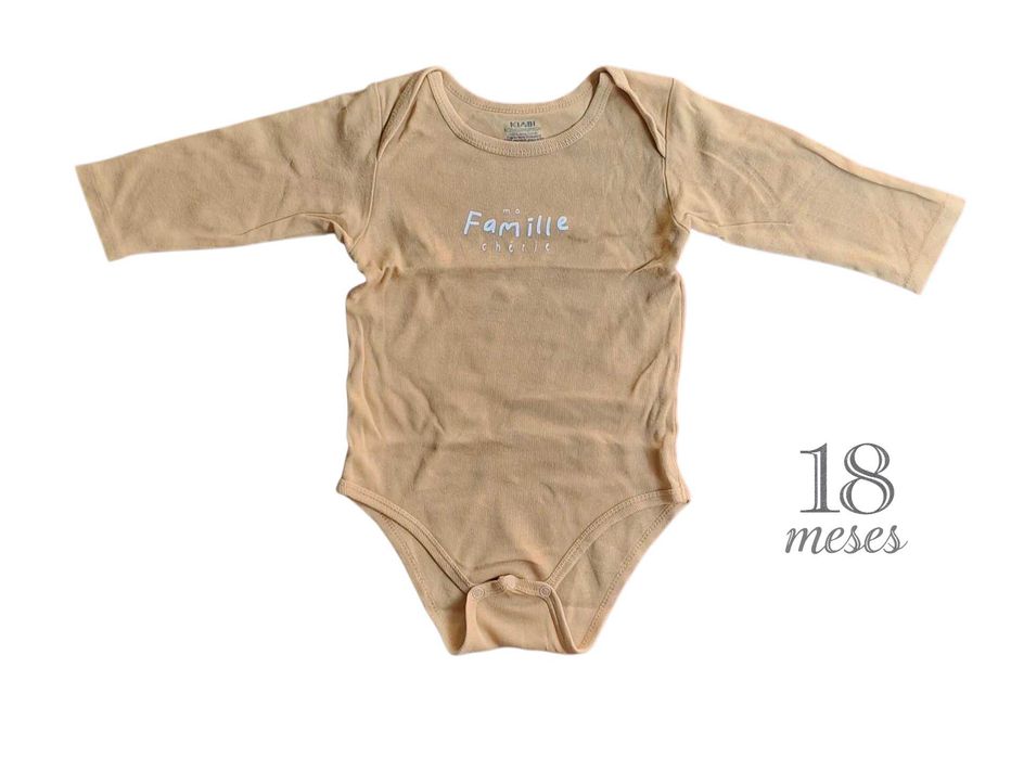 Body Amarelo Torrado Kiabi 18 meses