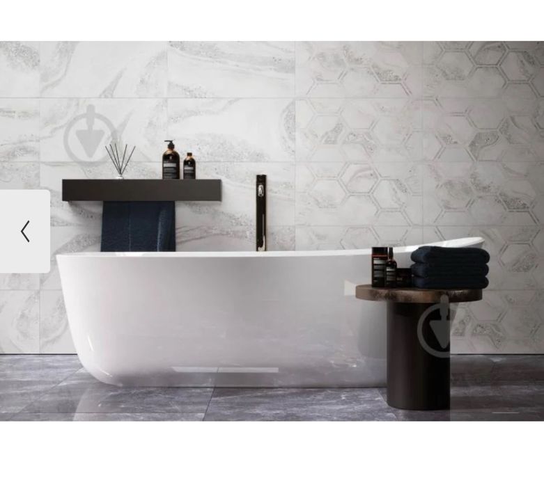 Плитка сіра 30х60 см 24,48 кв м