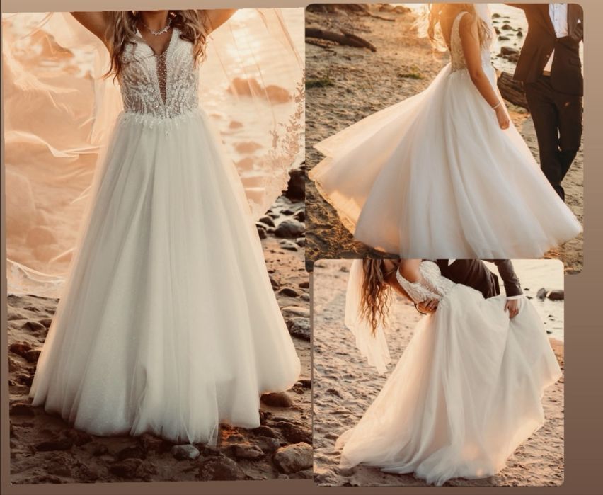 Suknia ślubna kształt litera A