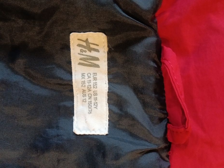 Куртка зимова H&M пуховик HM зима на хлопчика 10 12 років 152см