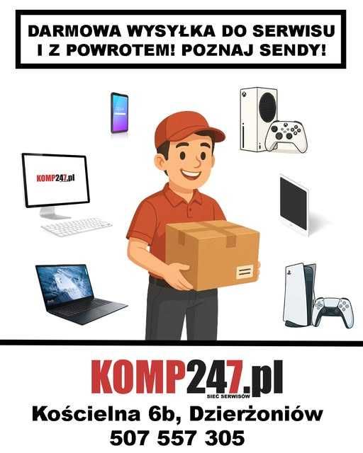 Naprawa komputerów, tabletów, telefonów !BEZPŁATNA WYSYŁKA W 2 STRONY!