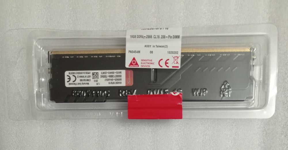 Ddr4 16gb 2666mhz Kingston hyperx fury новая