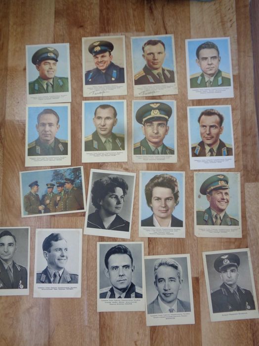 листівки Космонавти 1961-1965 чисті ціна однієї