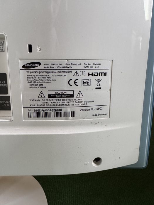 Monitor tv samsung T24D391EW