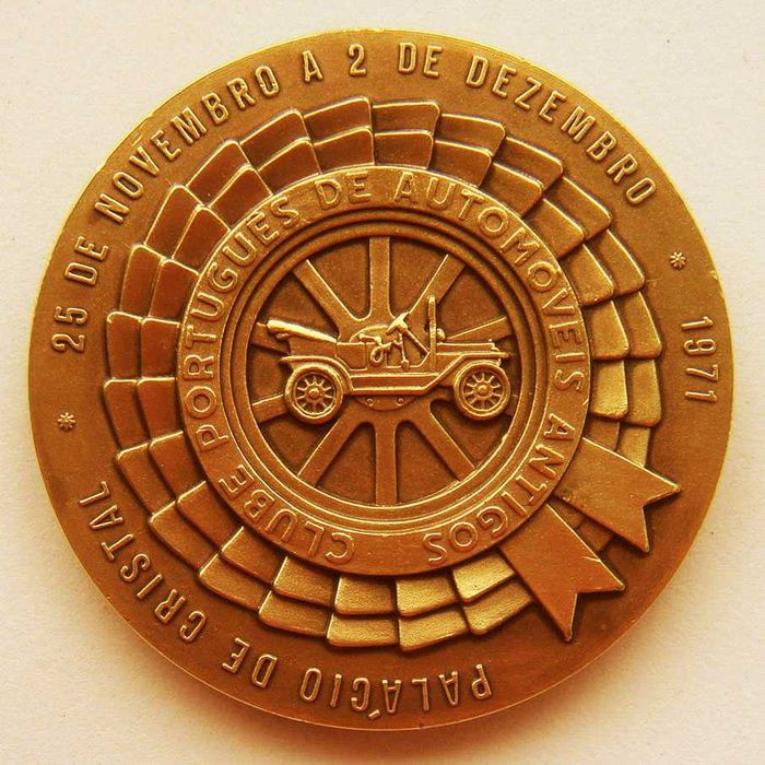 Medalha Bronze 1 Exposiçao de Automoveis Antigos