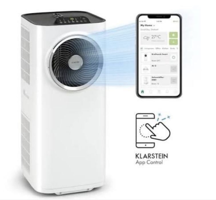 Мобільний кондиціонер Klarstein Kraftwerk Smart 10BTI з Wi-Fi