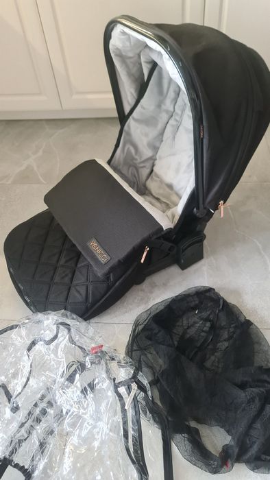 Wózek Venicci tinum 2.0 black 2w1 premium plus dodatki