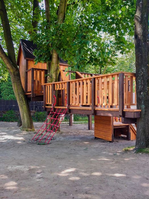 Drewniany Domek na drzewie DND16! dla dzieci! Dom LETNISKOWY działkowy