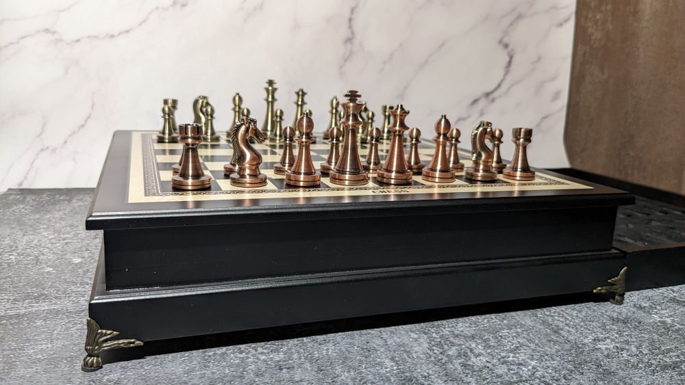 В наявності 1 комплект ‼️Шахи VIP класу | Дерево + метал | Подарунок