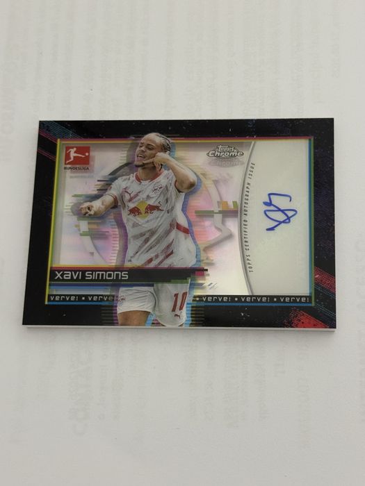 2024/2025 Topps Chrome Bundesliga Xavi Simons Autograph Verve SSP