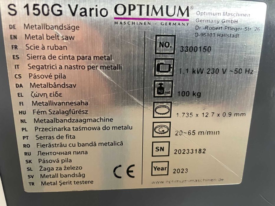 Serrote de fita OPTIMUM S 150G Vario