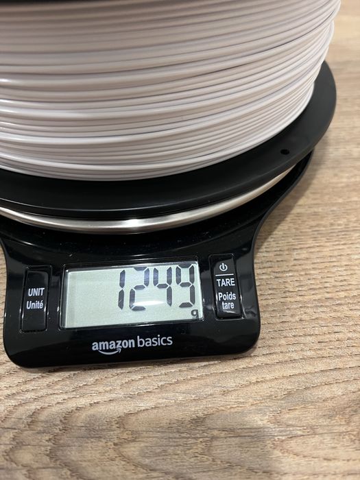 Materiais de impressão PETG branco e preto
