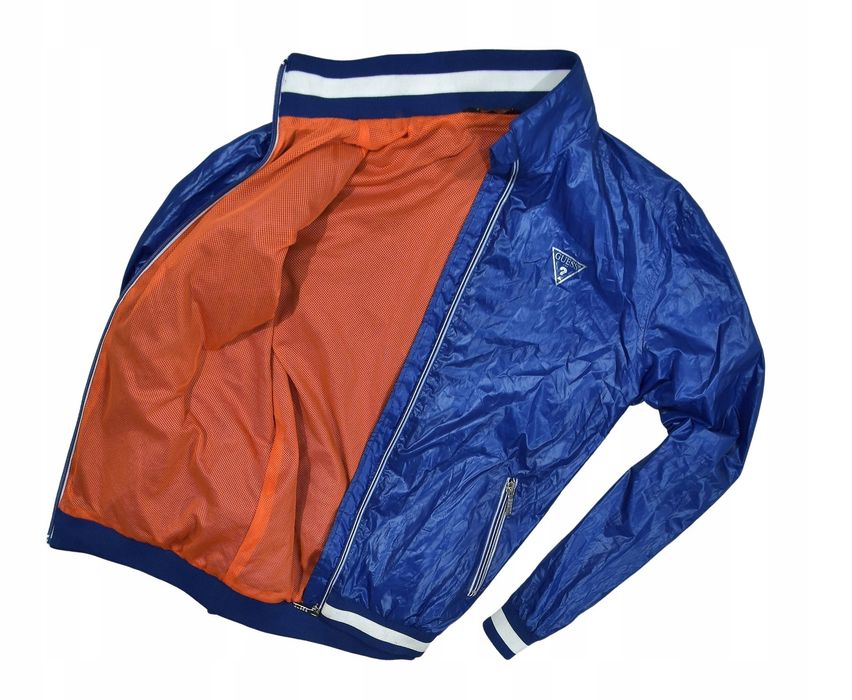 Guess Logowana Kurtka Męska Wiatrówka Bomberka S