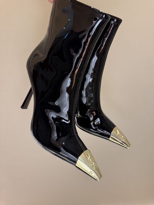 YSL сапожки натуральные сапоги ботинки ботфорты saint laurent туфли