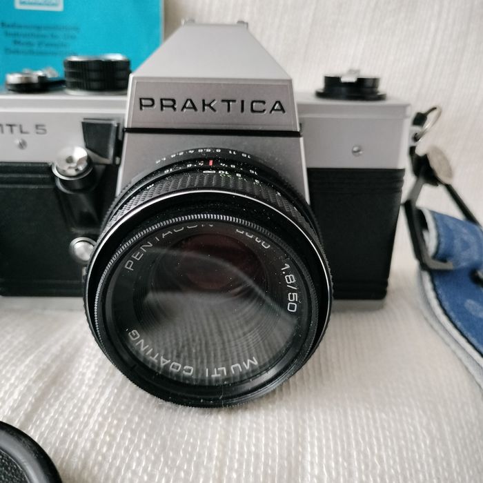 Praktica MTL5 Pentacon 50mm 1:1.8 multi coating ,