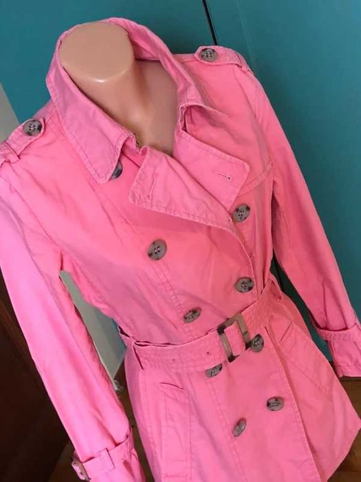 Stile Benetton różowy trencz w r.S/M