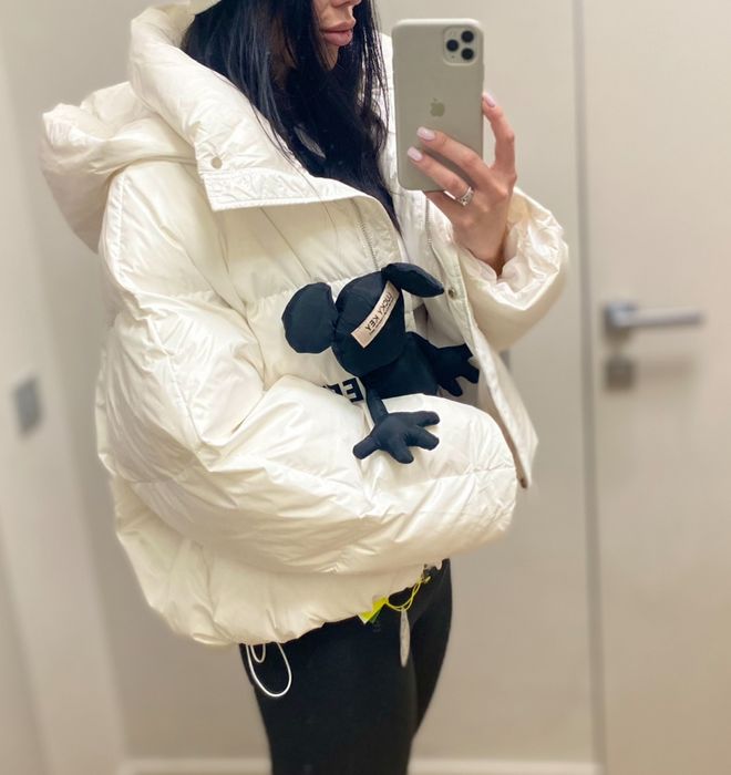 Женский белый пуховик (s/m)