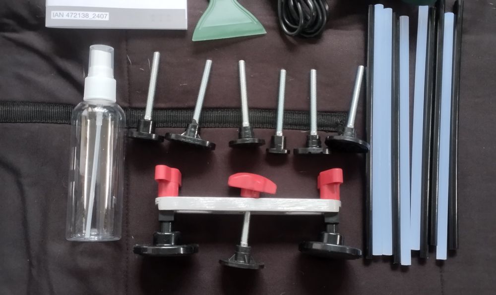 Conjunto de reparação de amolgadelas automóvel Parkside